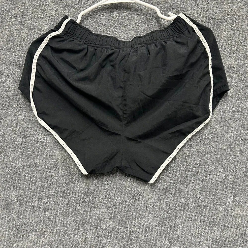 Nike Athletic Shorts Womens Size M Black Air Dri-Fit Logo Running Performance